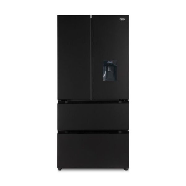Defy 492L Onyx Brushed Metallic Boutique Noire Side-by-Side Fridge/Freezer