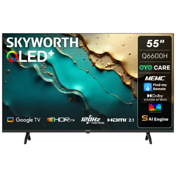Skyworth 55" Google Smart TV with Eye Care