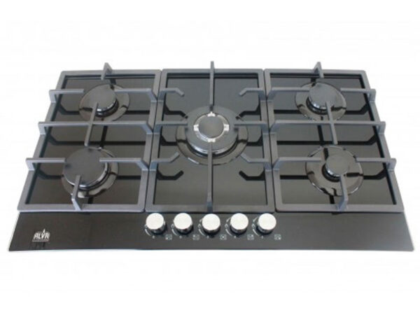 Alva 90cm 4 Burner Glass Gas Hob