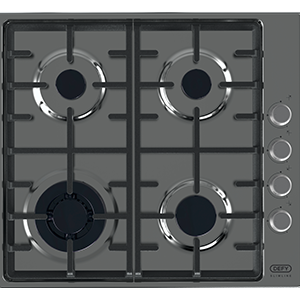 Defy DHG602 600mm Stainless Steel Slimline Gas Hob with Wok