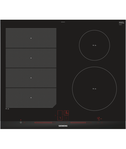 Siemens EX675LEC1E iQ700 600mm Black 4-Plate Flex Induction Hob