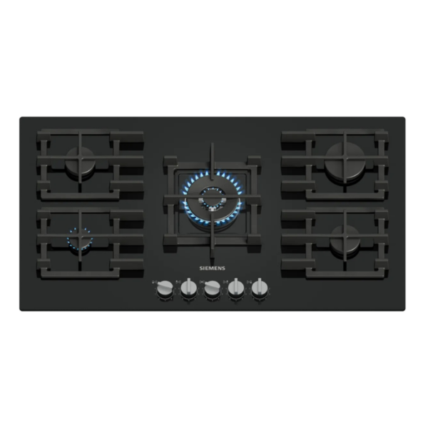 Siemens EP9A6QI40M iQ500 90cm Gas Hob (Black Tempered Glass)