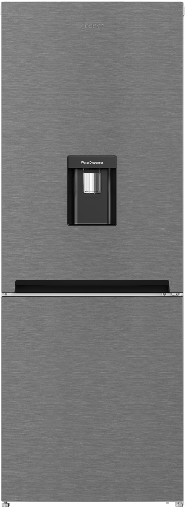 Defy DAC627 323L Satin Metallic Combi Fridge Freezer