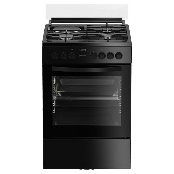 Defy DGS679 600mm Black DualMaster Gas Electric Cooker