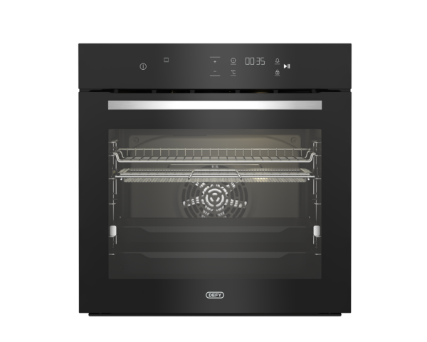 Defy DBO499 600mm Black Thermofan Plus Oven