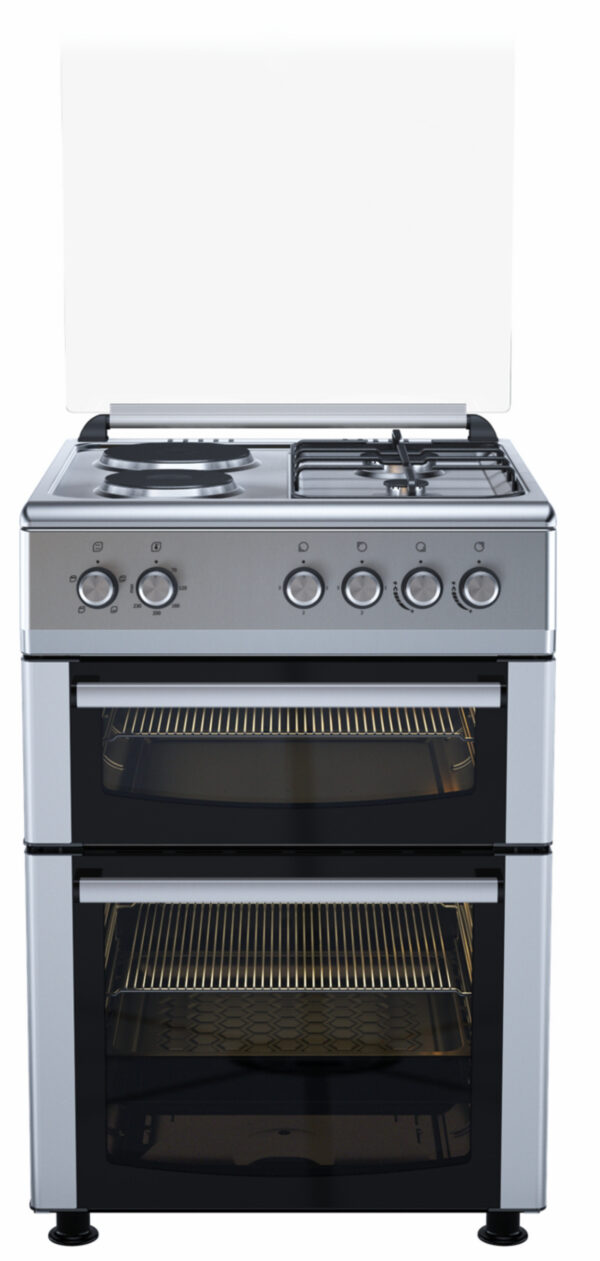 Goldair GGEGEO-5000 600mm Gas Electric Double Oven Stove