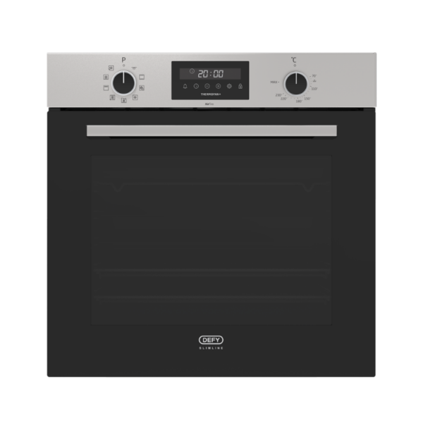 Defy DBO696 60cm Inox Built-In Oven Thermofan and AirFire