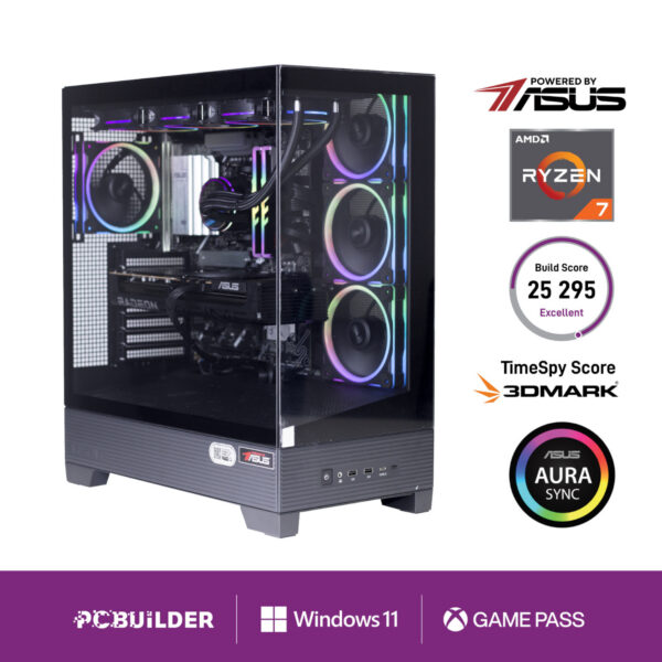 PCBuilder Ryzen 7 7800X3D MAXIMUS Windows 11 Gaming PC