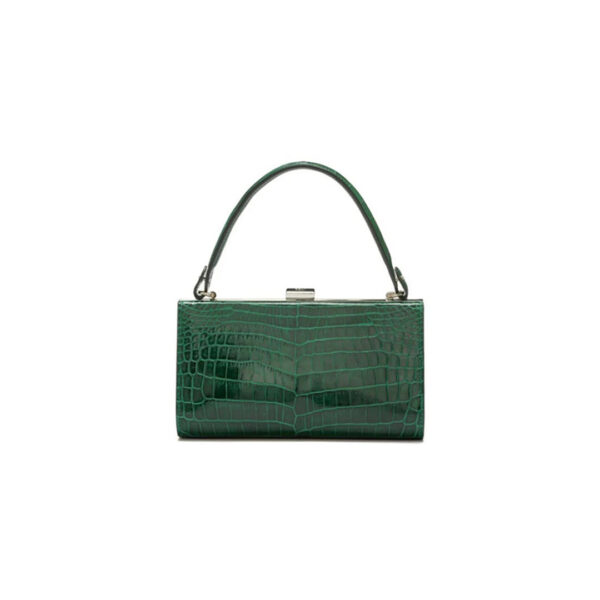 Winklmayr Libby Green Nile Crocodile Leather Evening Bag