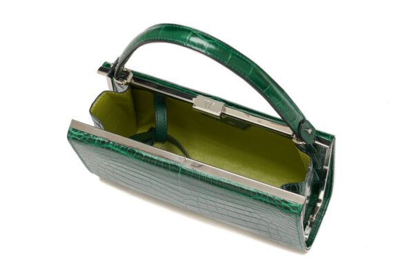 Winklmayr Libby Green Nile Crocodile Leather Evening Bag view 5