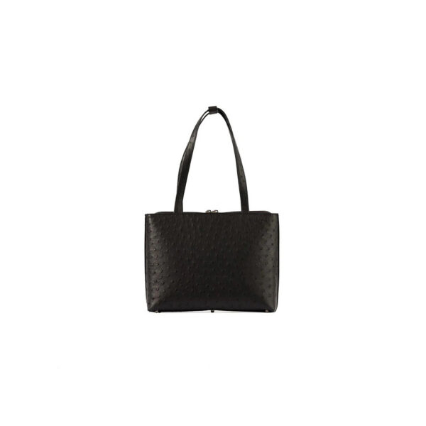 Winklmayr Lilibet Black Ostrich Leather Tote Bag