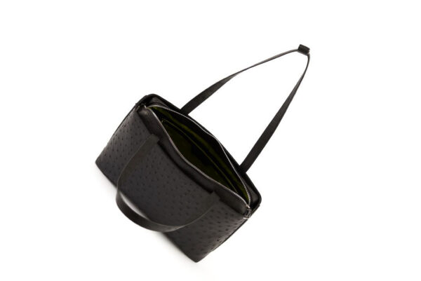 Winklmayr Lilibet Black Ostrich Leather Tote Bag view 5