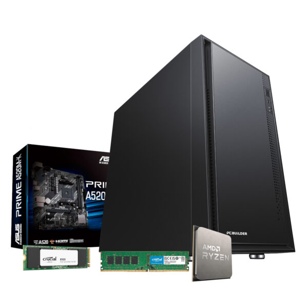 PCBuilder AMD Ryzen 5 3400G HOME Master Windows 11 Desktop PC 8GB