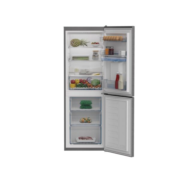 Defy 245L Satin Metallic Eco Combi Fridge Freezer