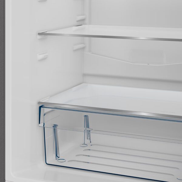 Defy 245L Satin Metallic Eco Combi Fridge Freezer