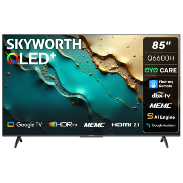 Skyworth 85Q6600H 85 inch QLED 4K Eye Care Google TV